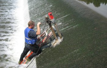 Core sampling of concrete dam